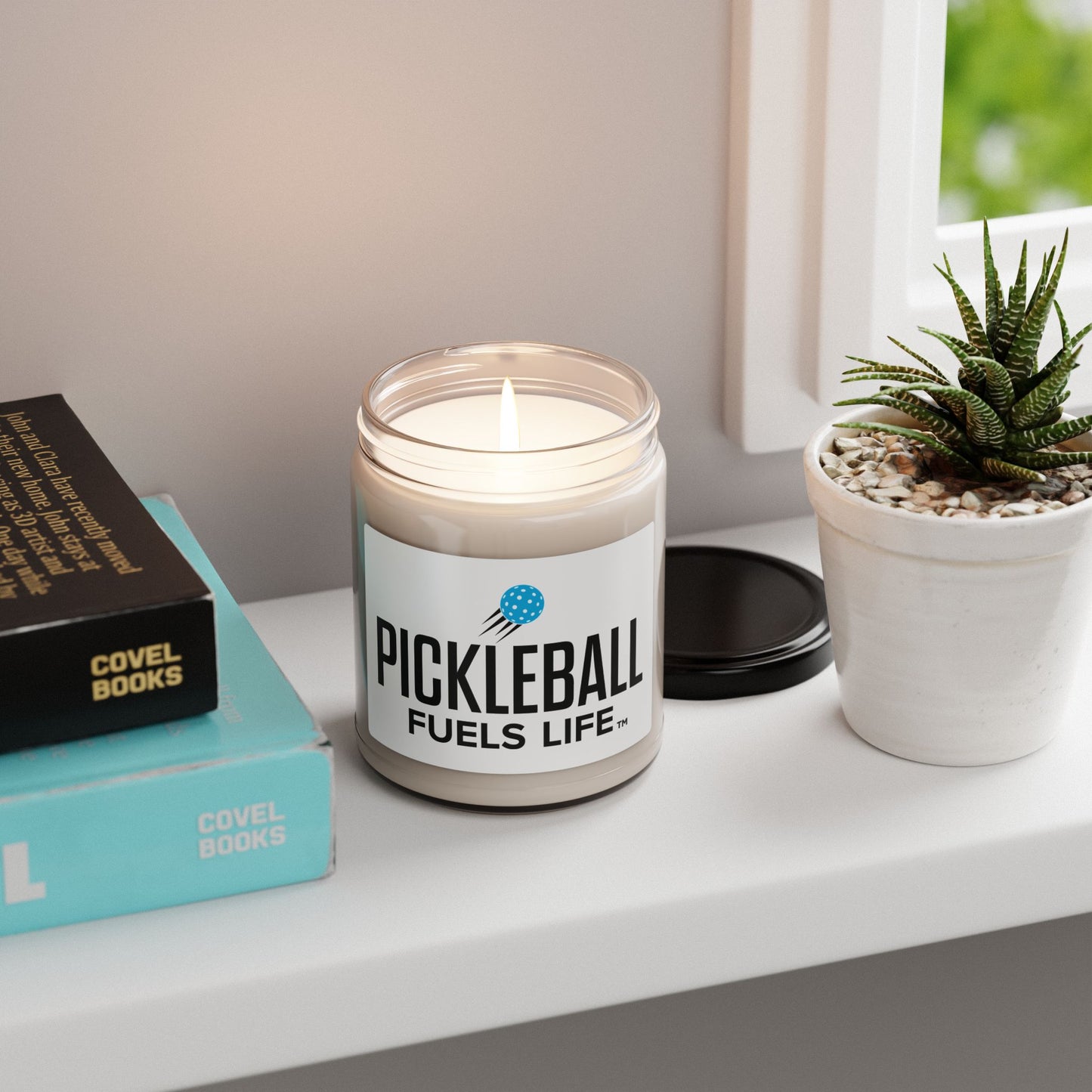 Sleek Pickleball Scented Soy Candle, 9oz
