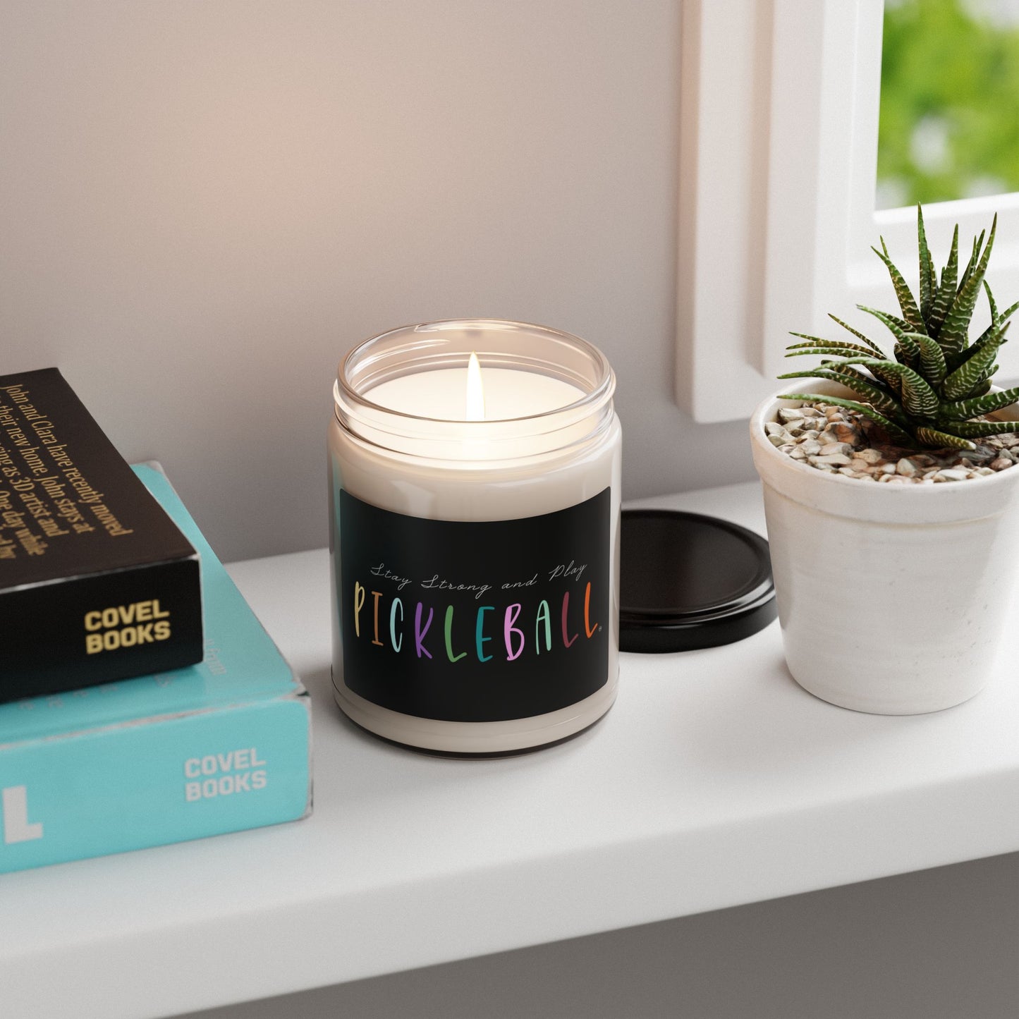 Stay Strong & Play Pickleball Scented Soy Candle, 9oz