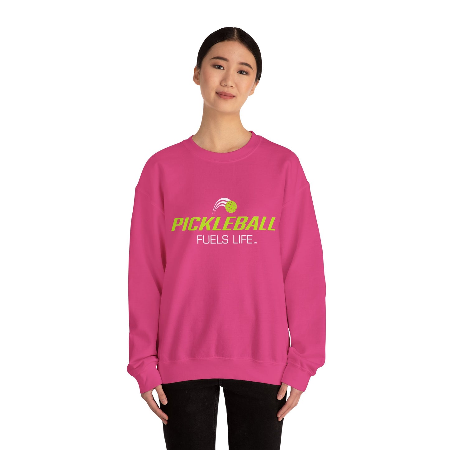 Pickleball Fuels Life Unisex Heavy Blend™ Crewneck Sweatshirt