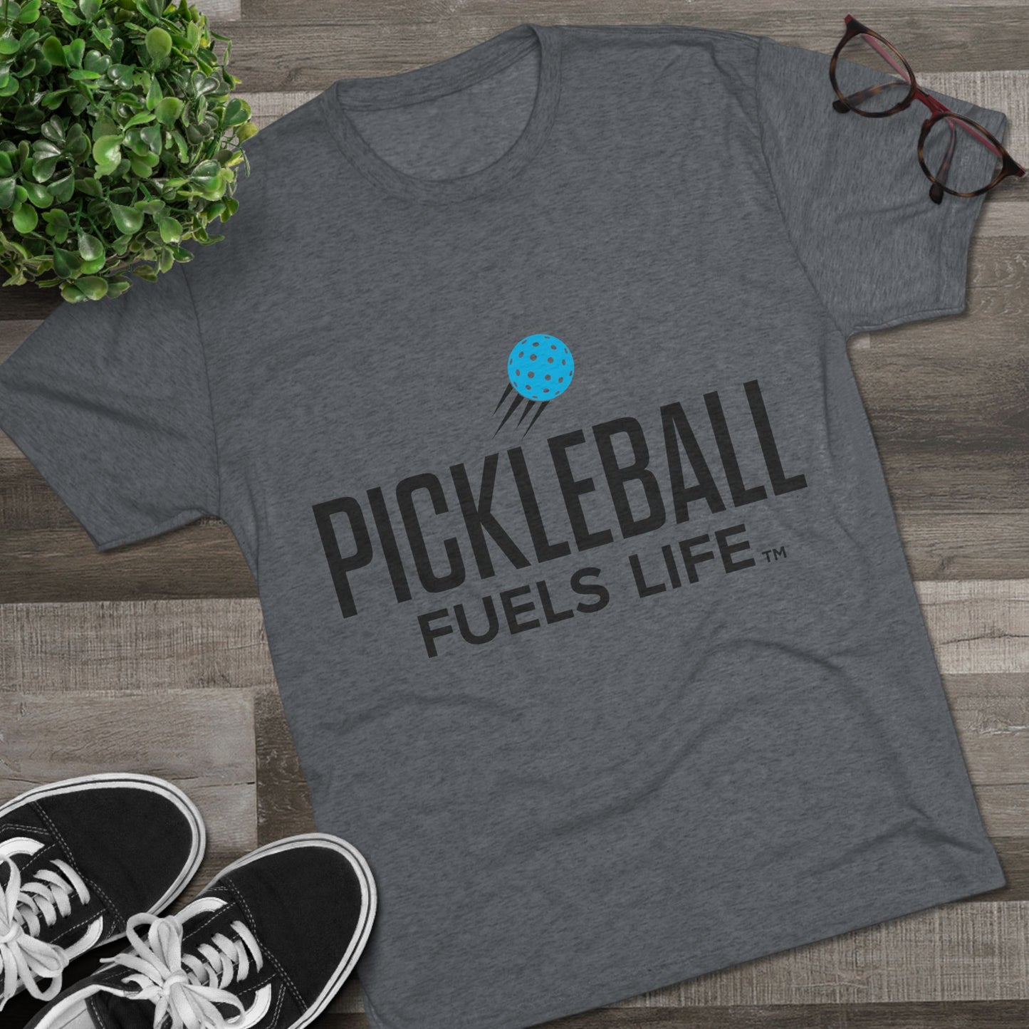 Sleek Pickleball Unisex Tri-Blend Crew Tee