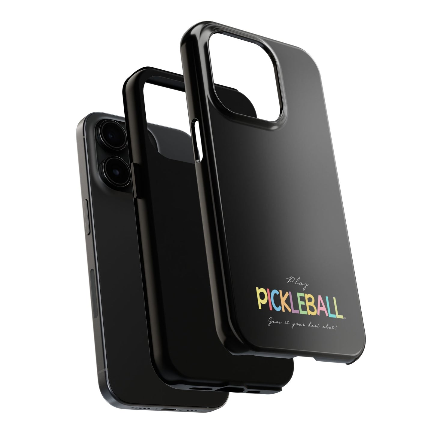 Colorful Pickleball Tough Phone Cases