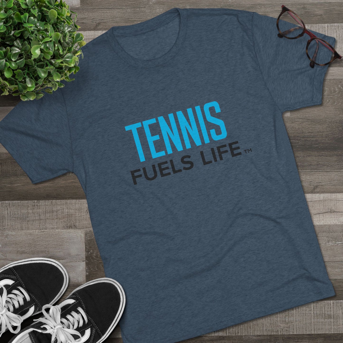 Tennis Fuels Life Unisex Tri-Blend Crew Tee