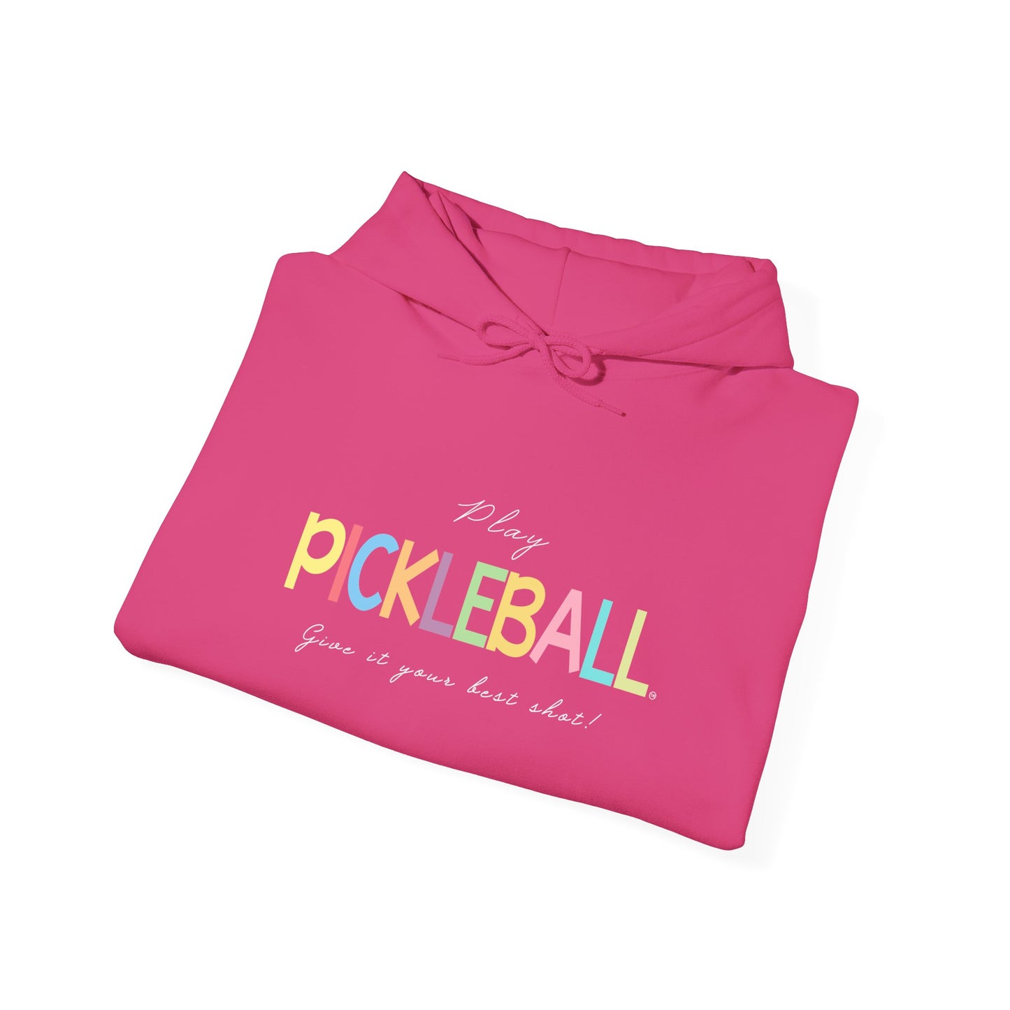 Colorful Pickleball Unisex Heavy Blend™ Hooded Sweatshirt