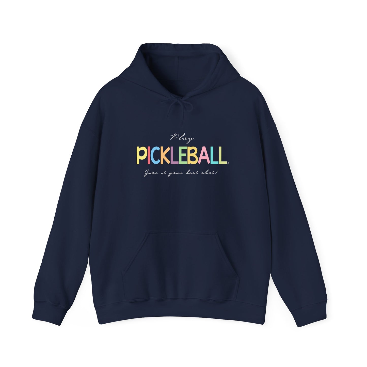 Colorful Pickleball Unisex Heavy Blend™ Hooded Sweatshirt