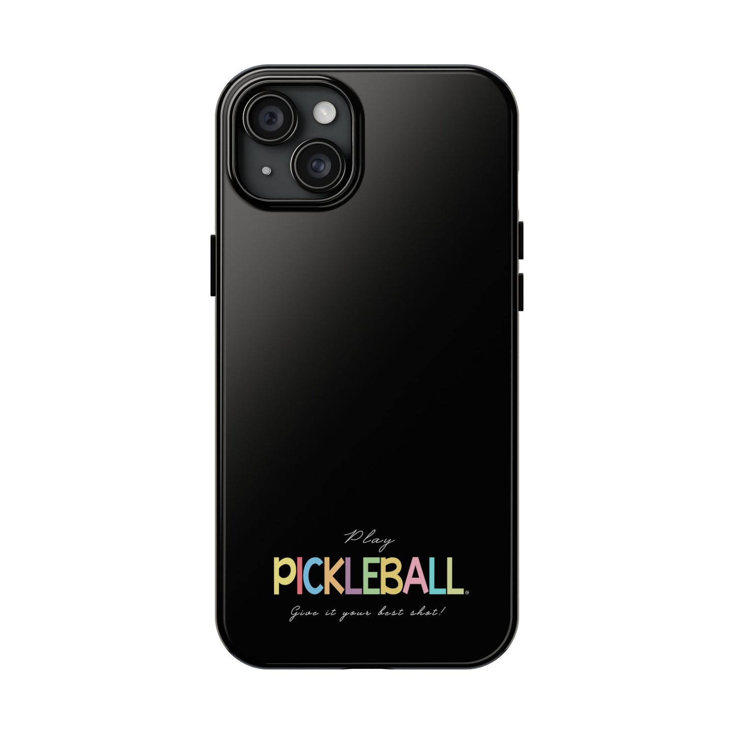 Colorful Pickleball Tough Phone Cases