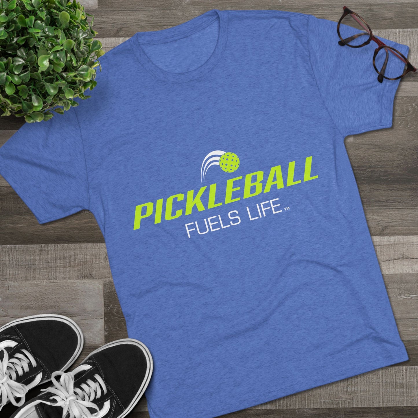 Pickleball Fuels Life Unisex Tri-Blend Crew Tee