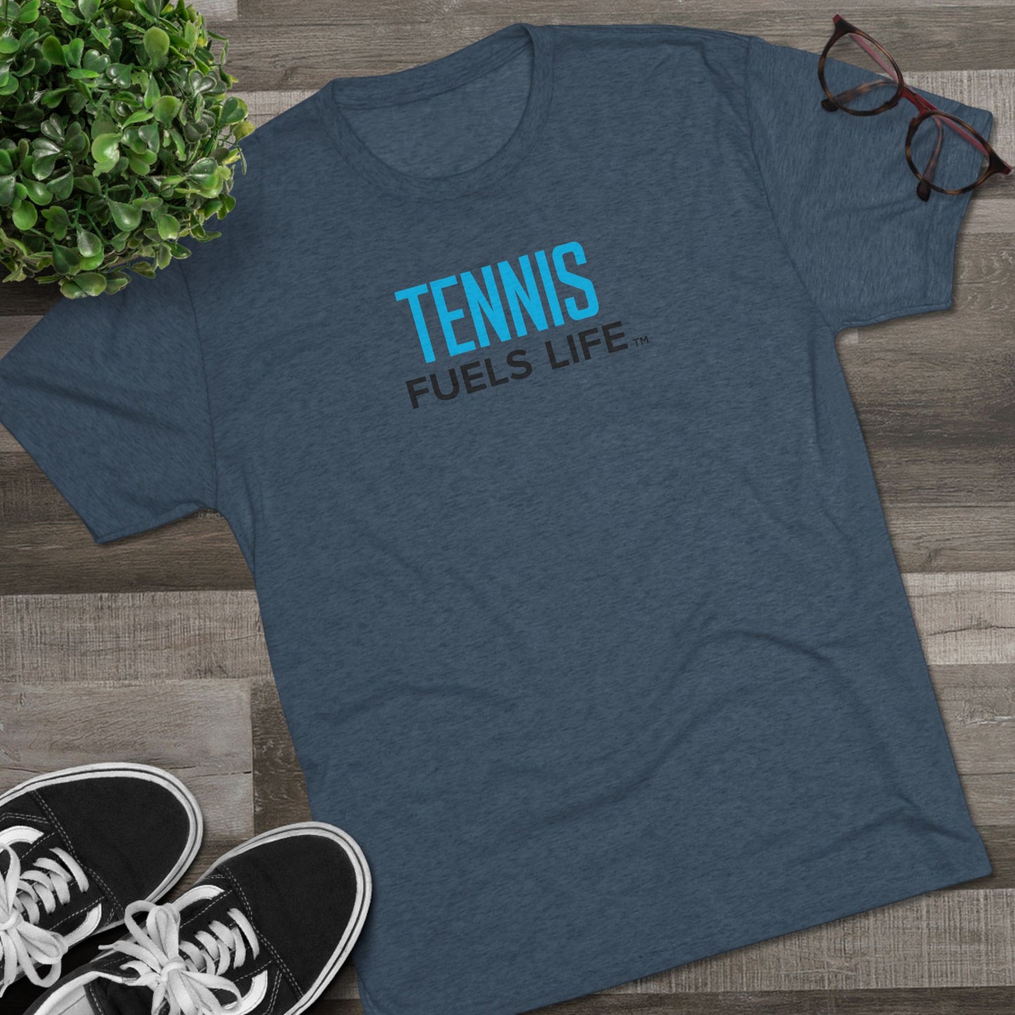 Tennis Fuels Life Unisex Tri-Blend Crew Tee