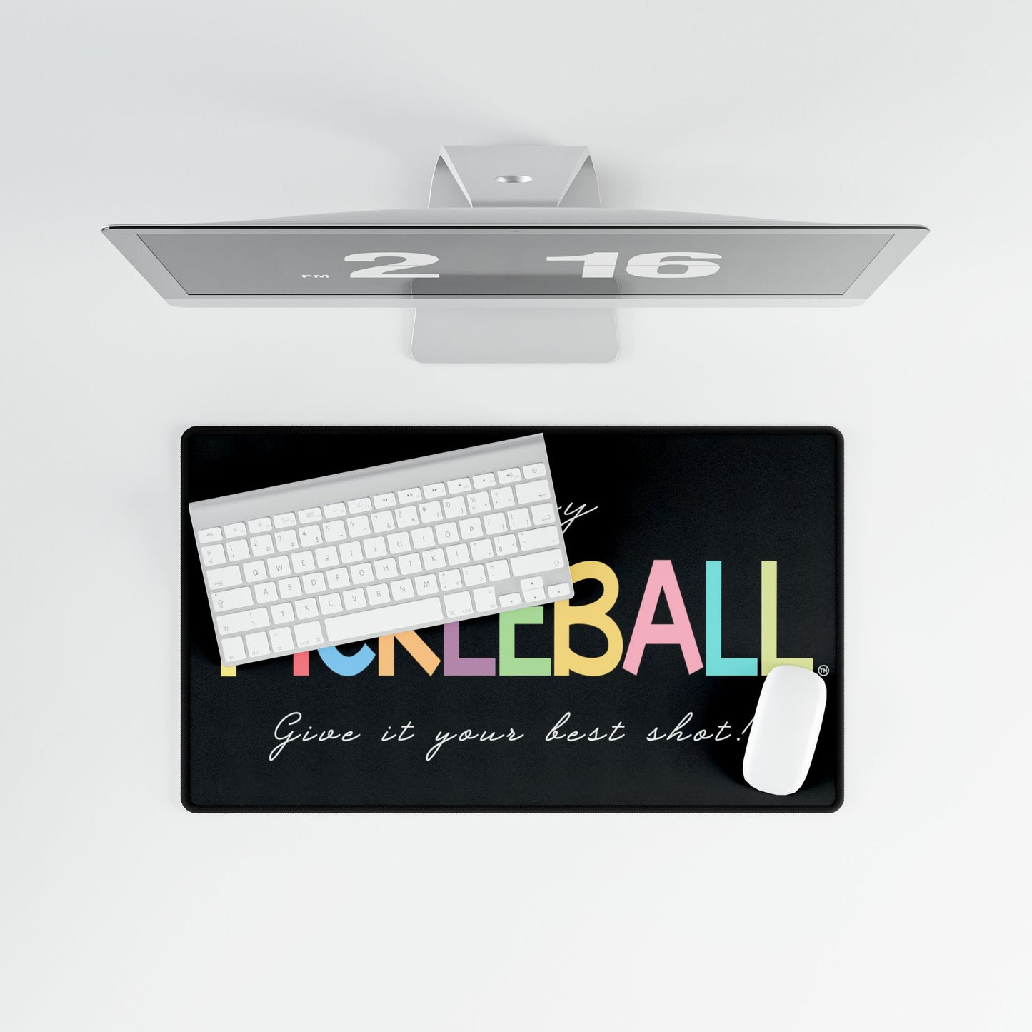 Colorful Pickleball Desk Mats