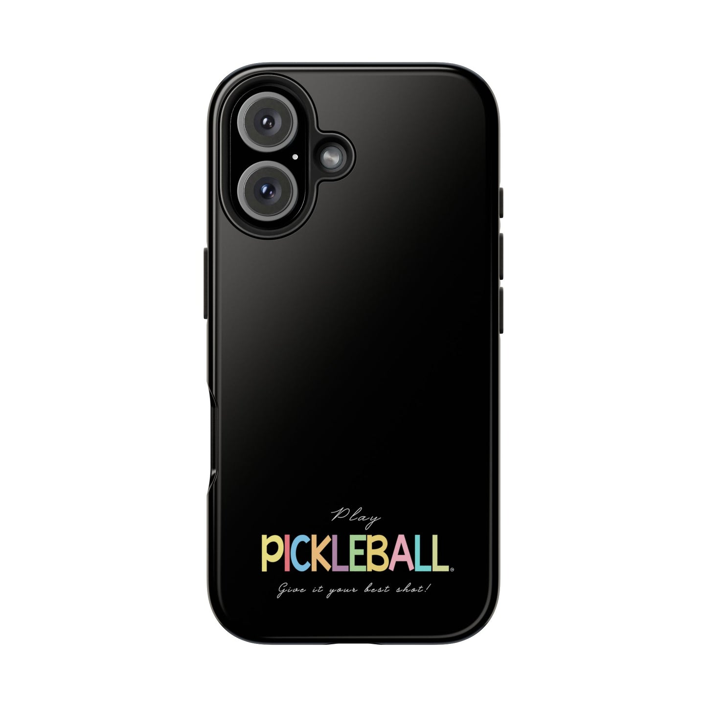 Colorful Pickleball Tough Phone Cases