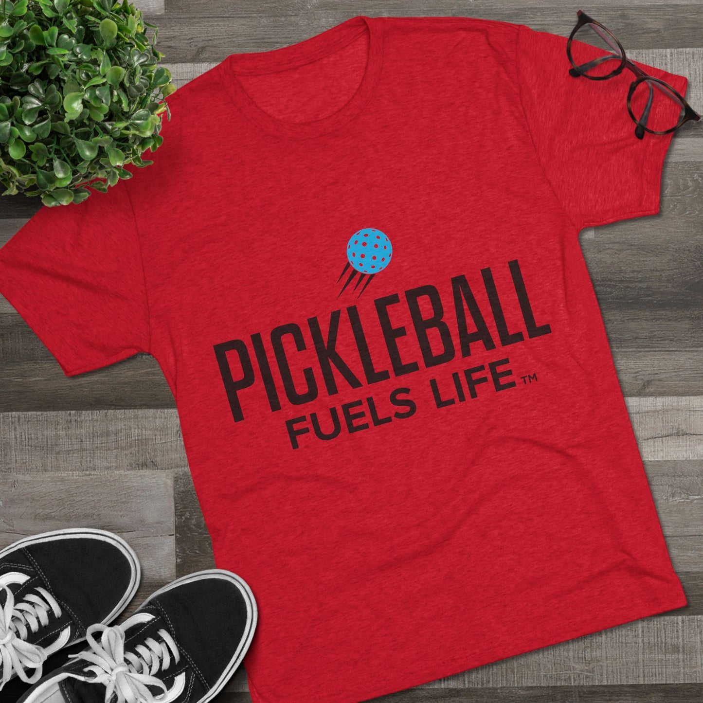 Sleek Pickleball Unisex Tri-Blend Crew Tee