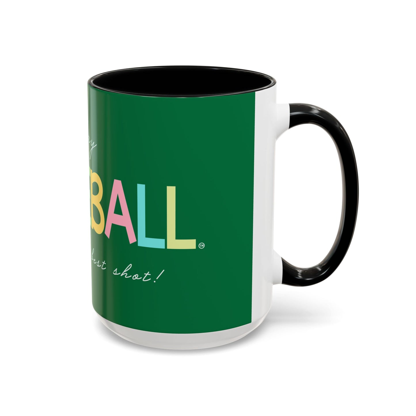 Colorful Pickleball Accent Coffee Mug (11oz)