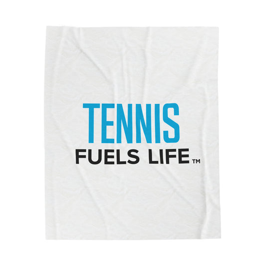 Tennis Fuels Life Velveteen Plush Blanket