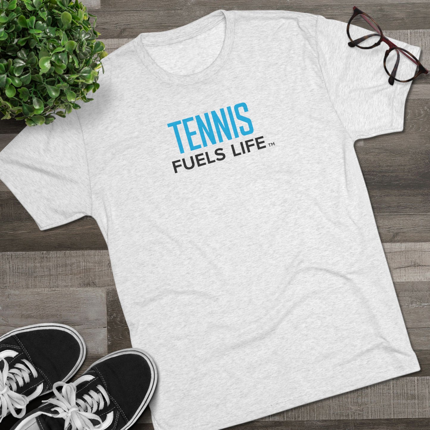 Tennis Fuels Life Unisex Tri-Blend Crew Tee