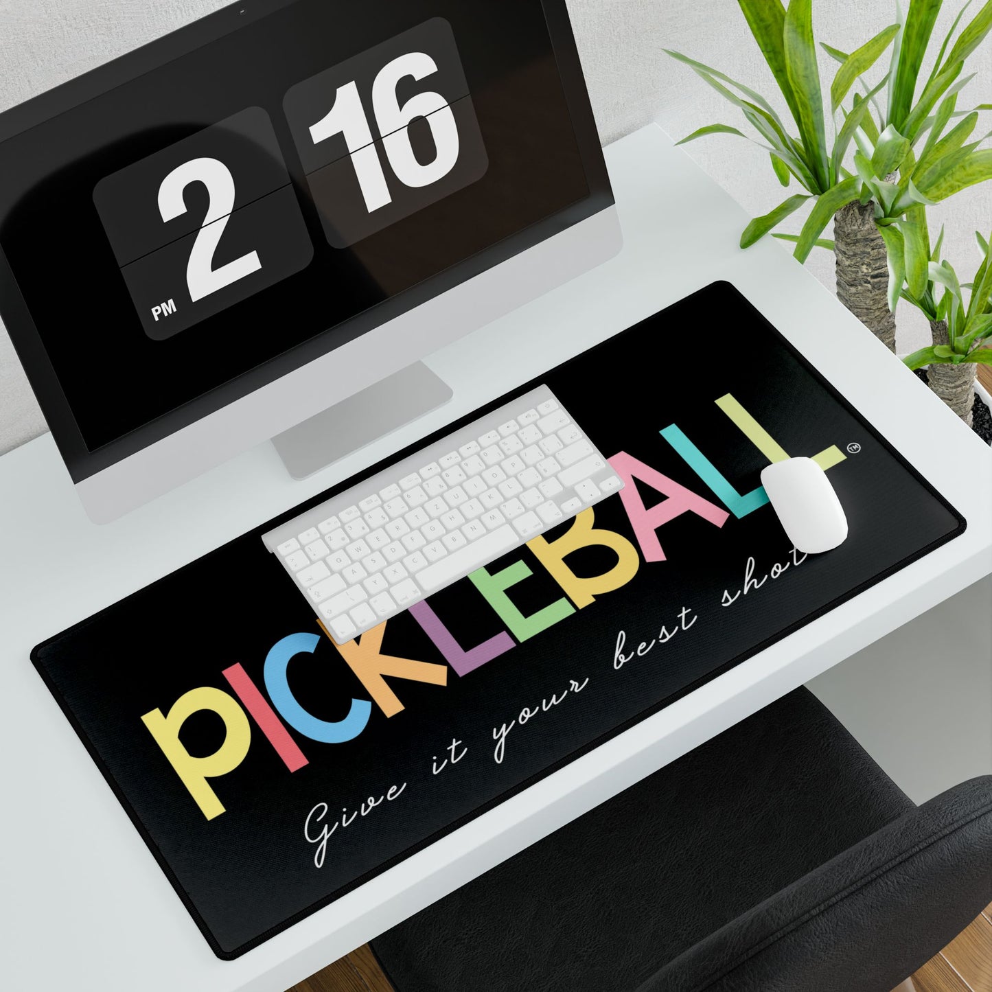 Colorful Pickleball Desk Mats