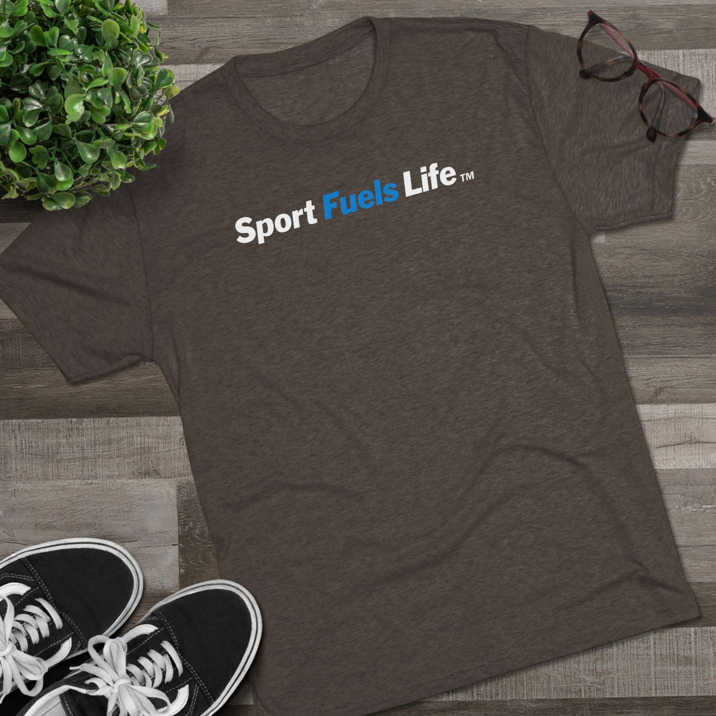 Sport Fuels Life Unisex Tri-Blend Crew Tee