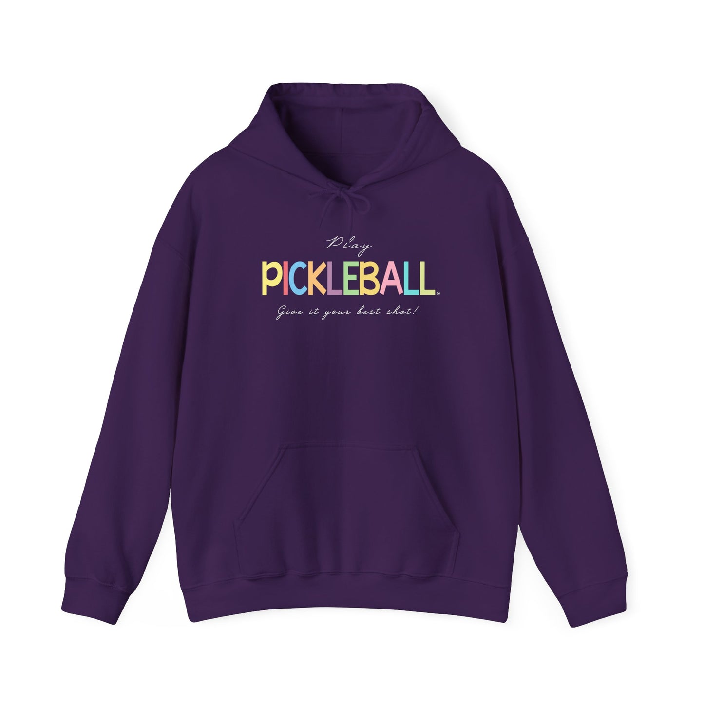 Colorful Pickleball Unisex Heavy Blend™ Hooded Sweatshirt
