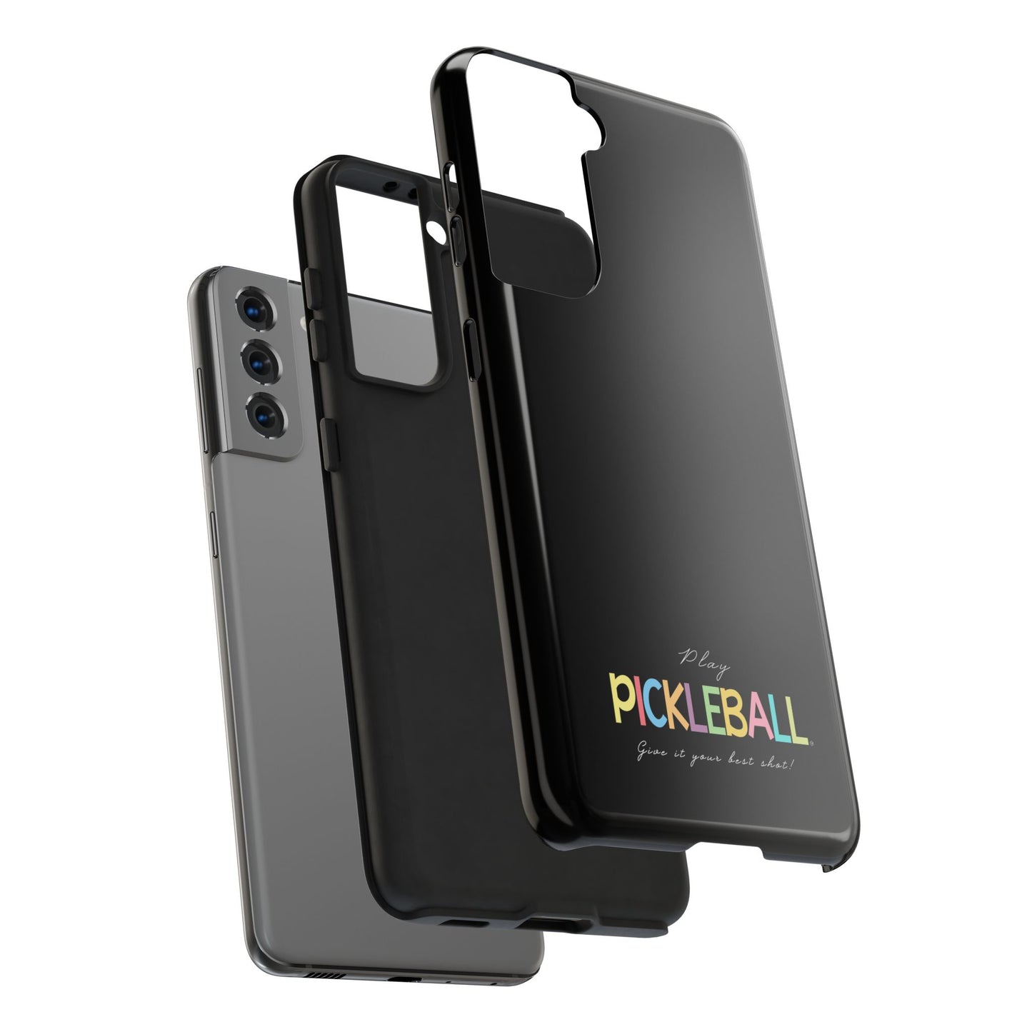 Colorful Pickleball Tough Phone Cases