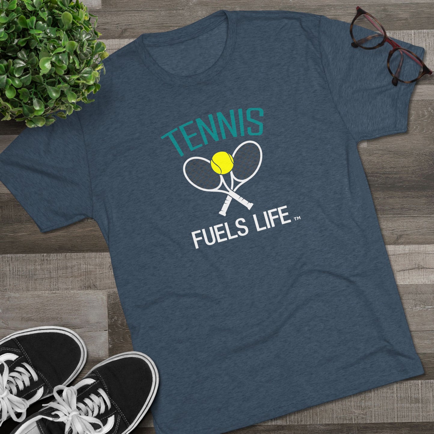 On the Court Unisex Tri-Blend Crew Tee