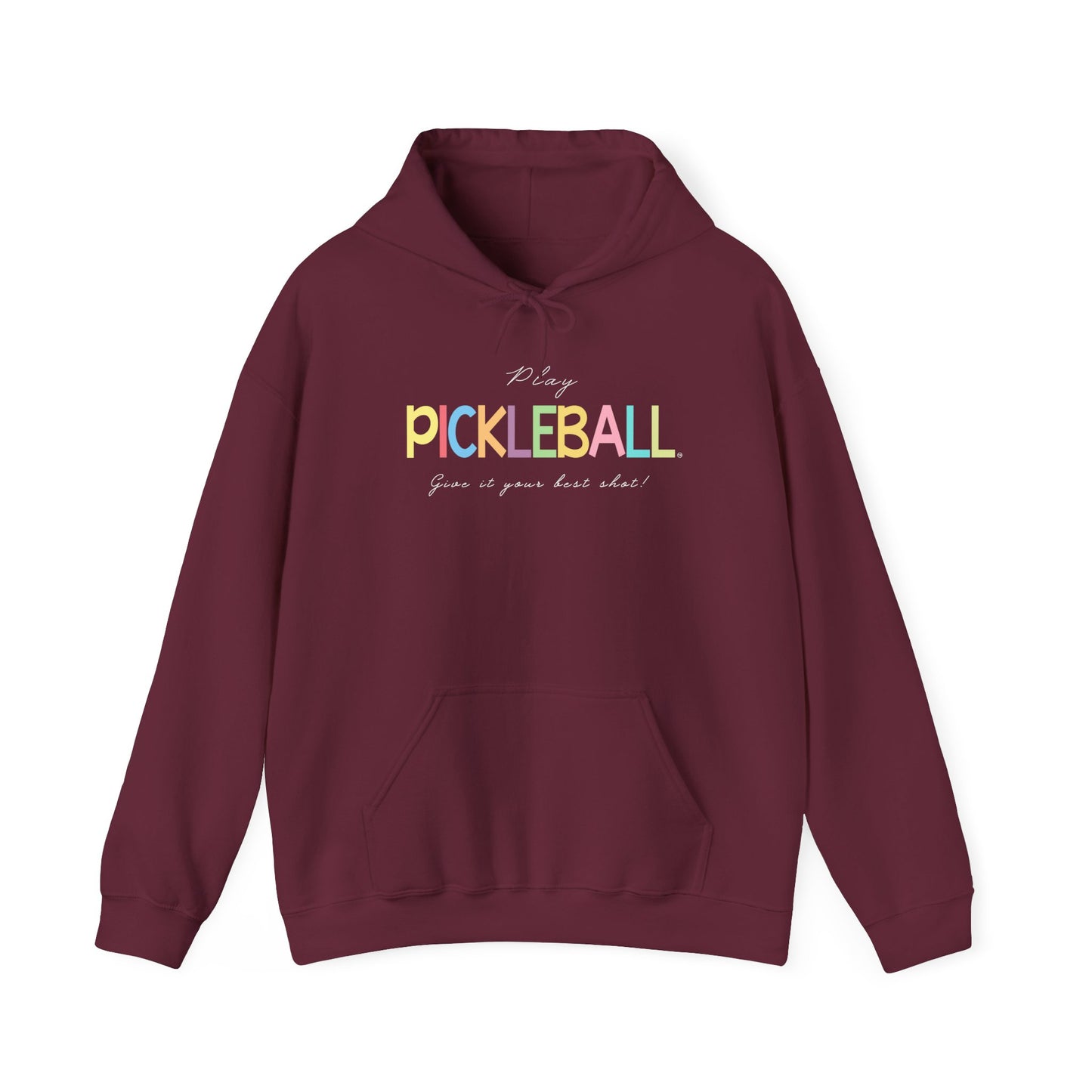Colorful Pickleball Unisex Heavy Blend™ Hooded Sweatshirt