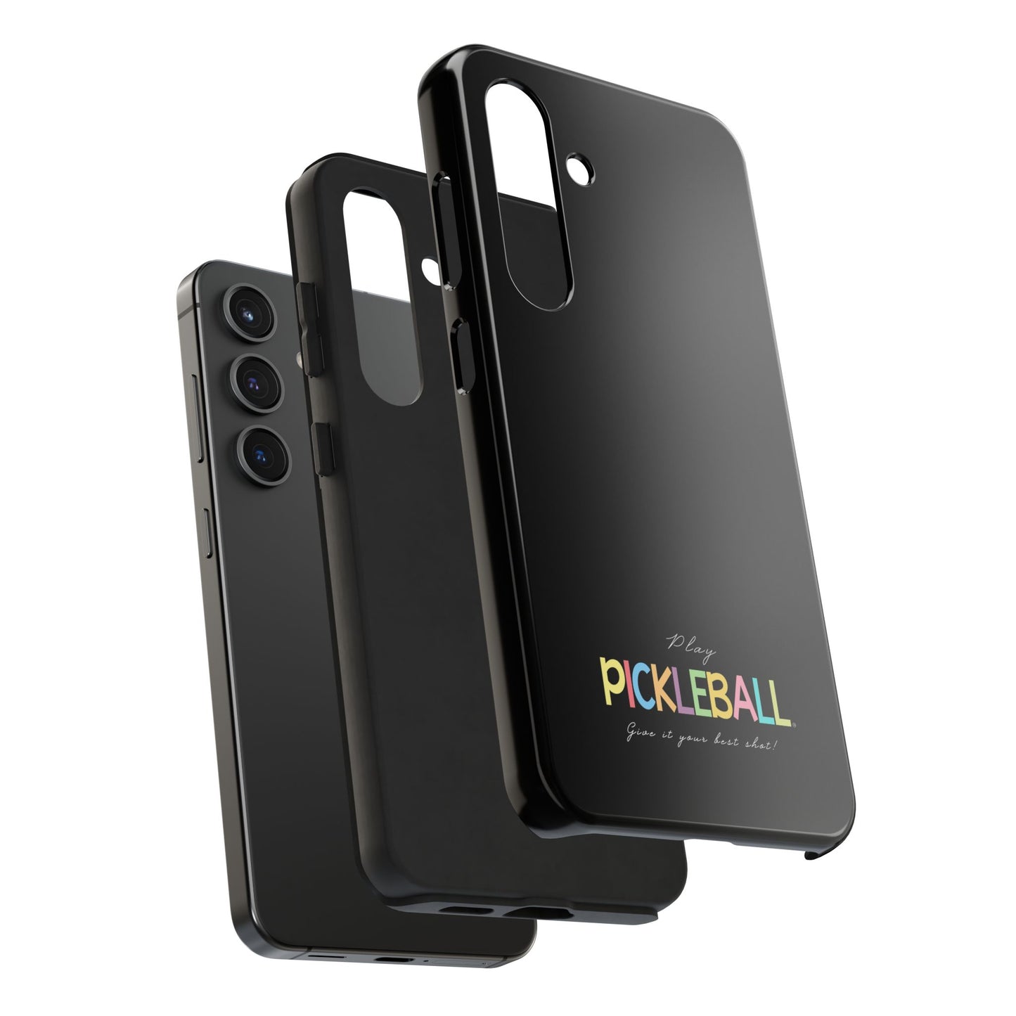 Colorful Pickleball Tough Phone Cases