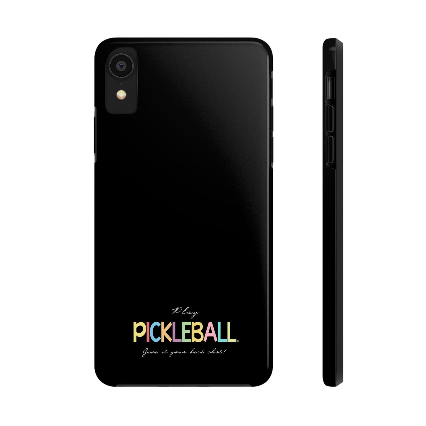 Colorful Pickleball Tough Phone Cases