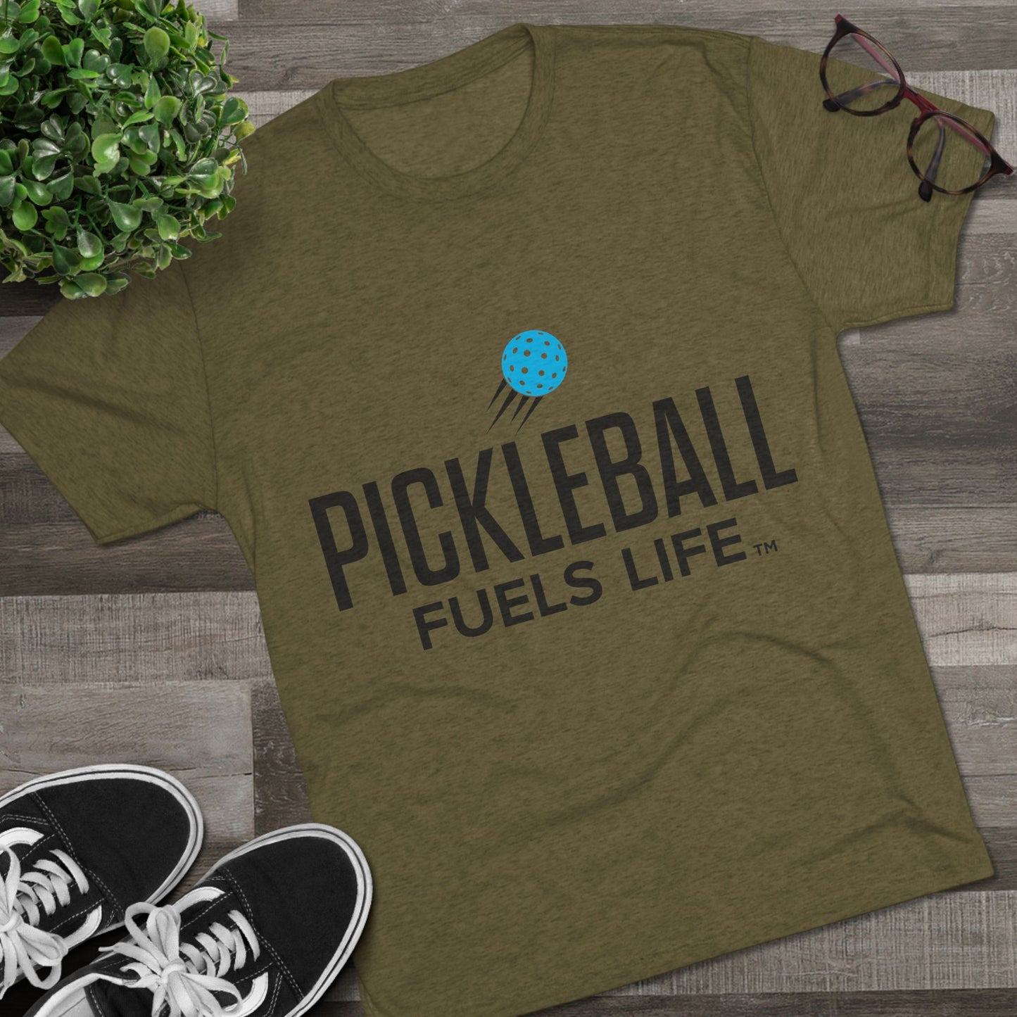 Sleek Pickleball Unisex Tri-Blend Crew Tee