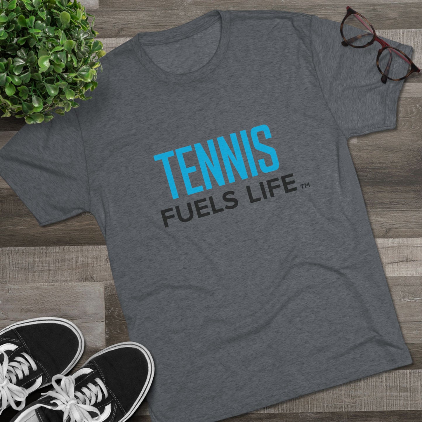 Tennis Fuels Life Unisex Tri-Blend Crew Tee