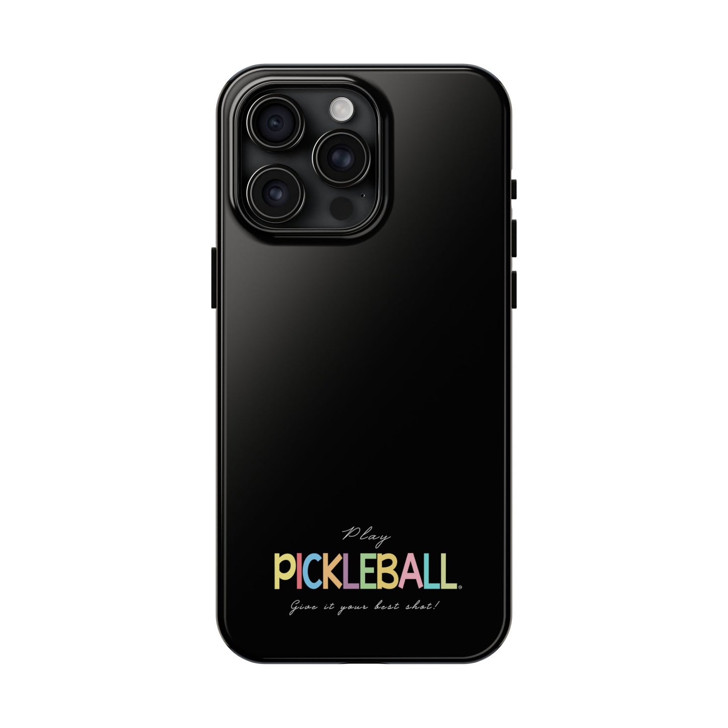 Colorful Pickleball Tough Phone Cases