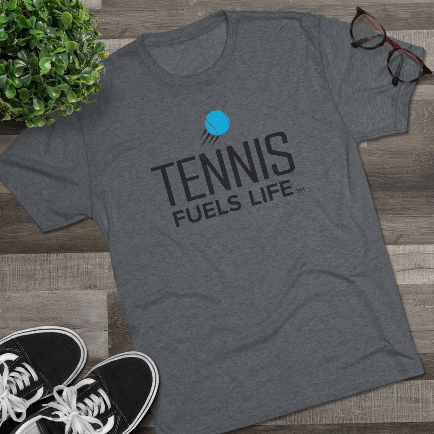 Sleek Tennis Unisex Tri-Blend Crew Tee