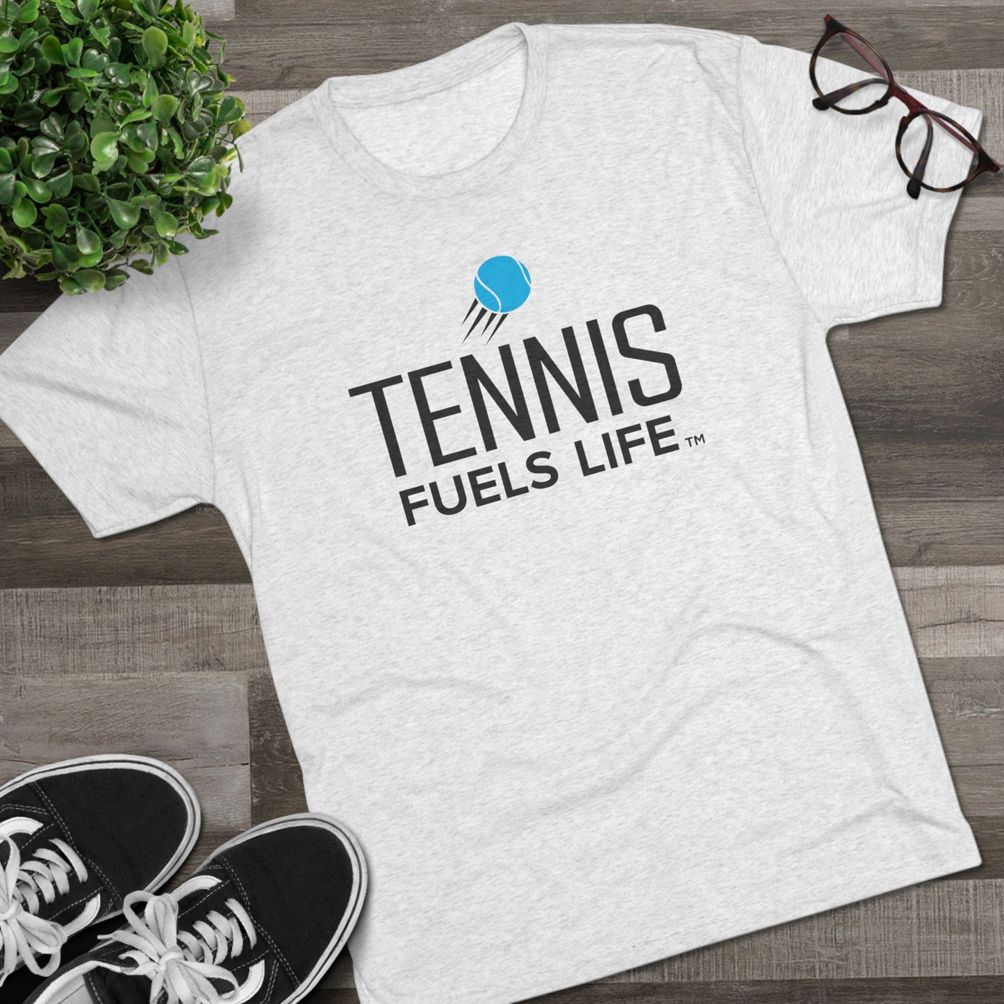 Sleek Tennis Unisex Tri-Blend Crew Tee