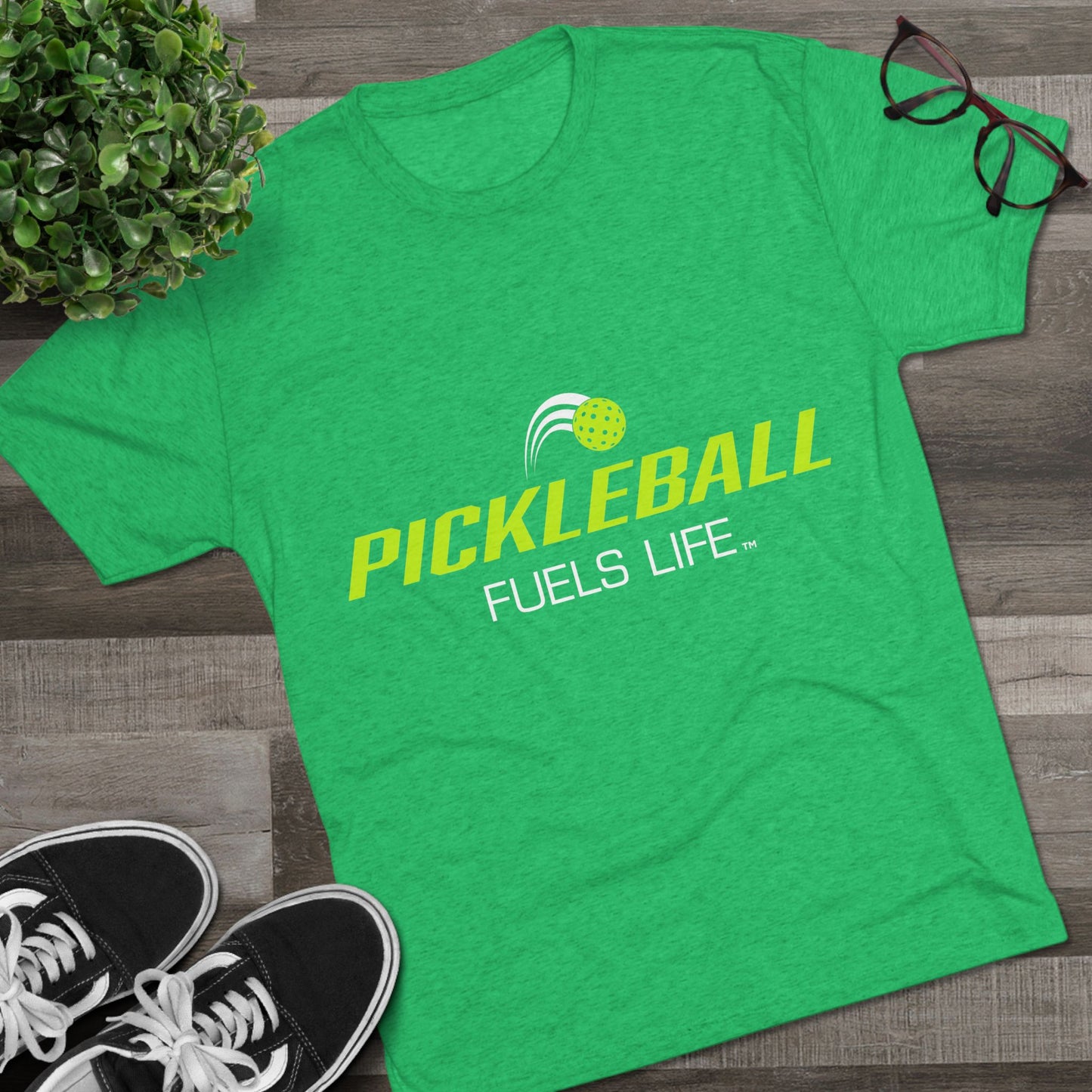 Pickleball Fuels Life Unisex Tri-Blend Crew Tee