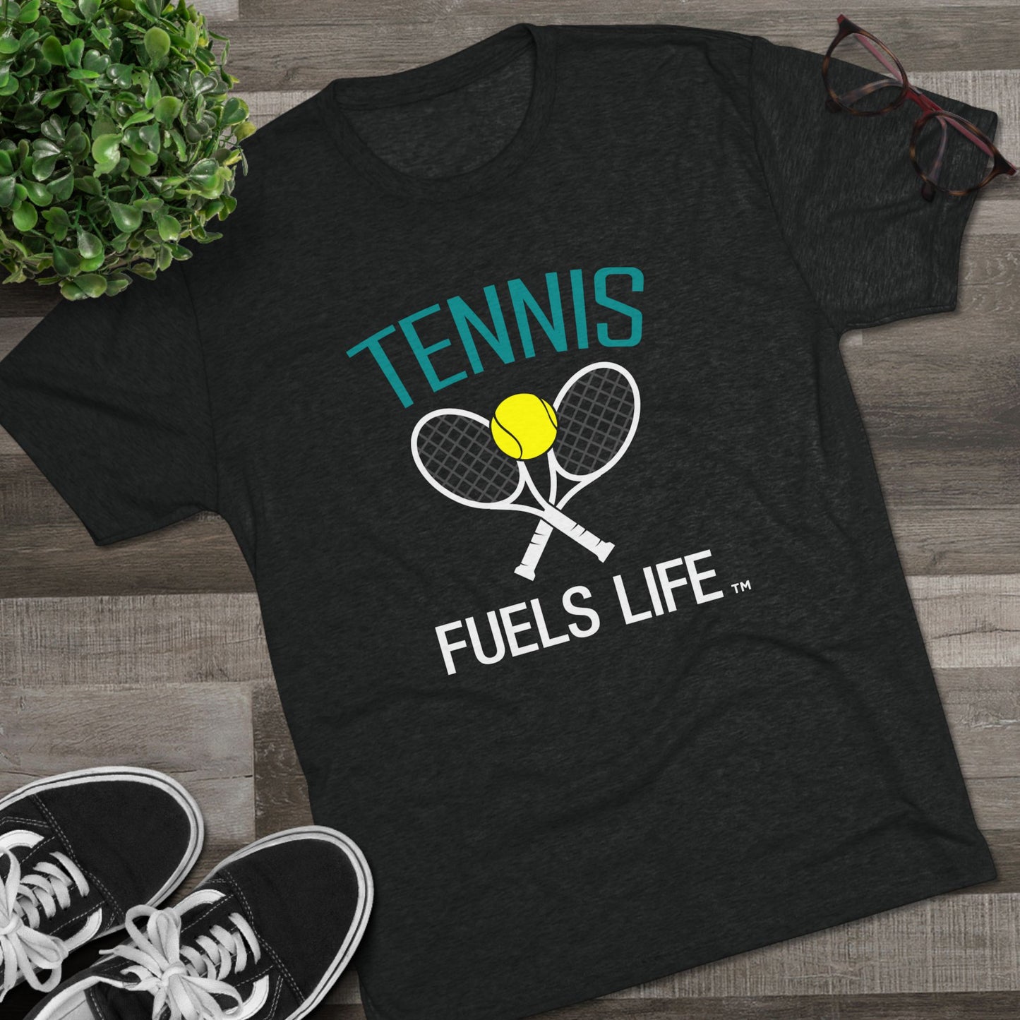 On the Court Unisex Tri-Blend Crew Tee