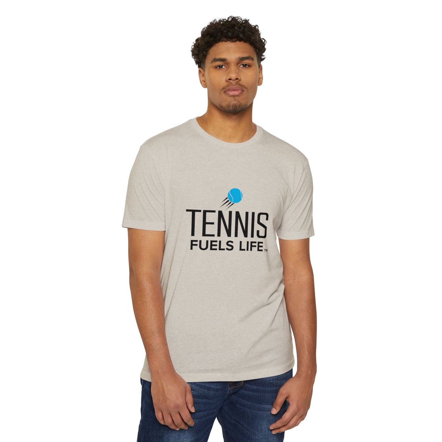 Sleek Tennis Unisex CVC Jersey T-shirt