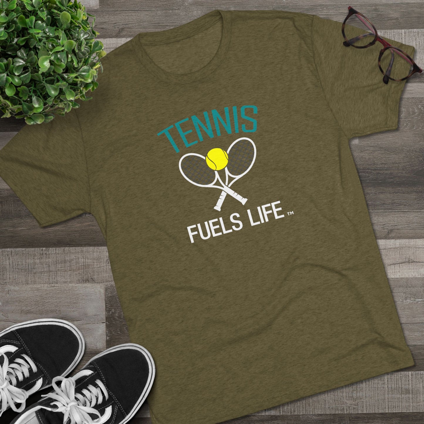 On the Court Unisex Tri-Blend Crew Tee