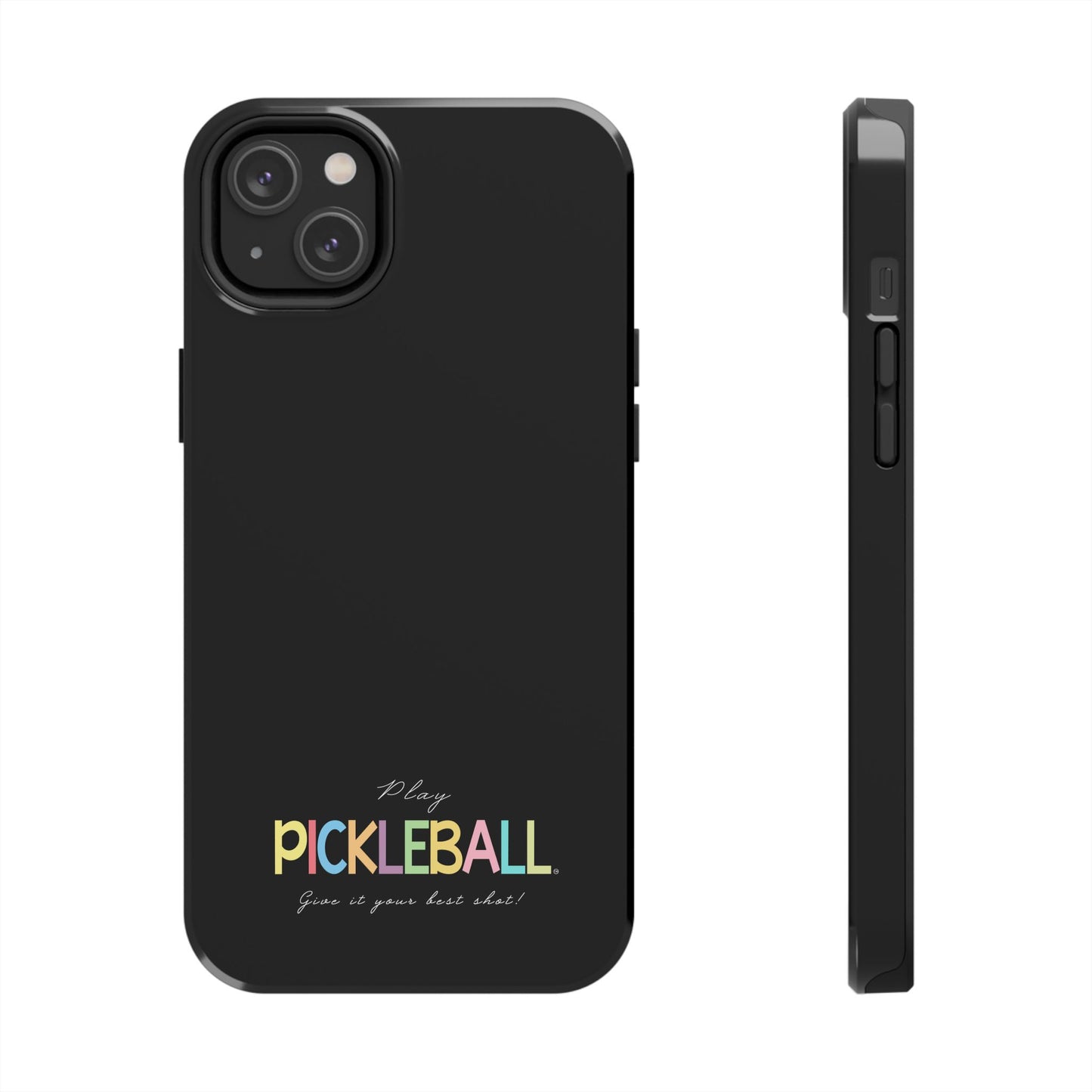 Colorful Pickleball Tough Phone Cases