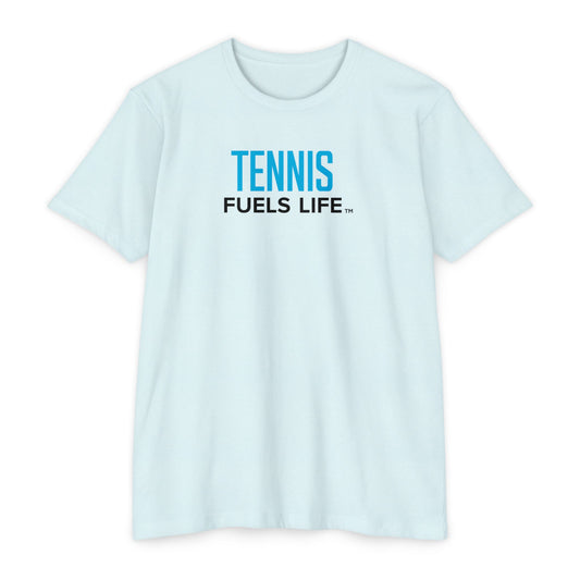 Tennis Fuels Life Unisex CVC Jersey T-shirt