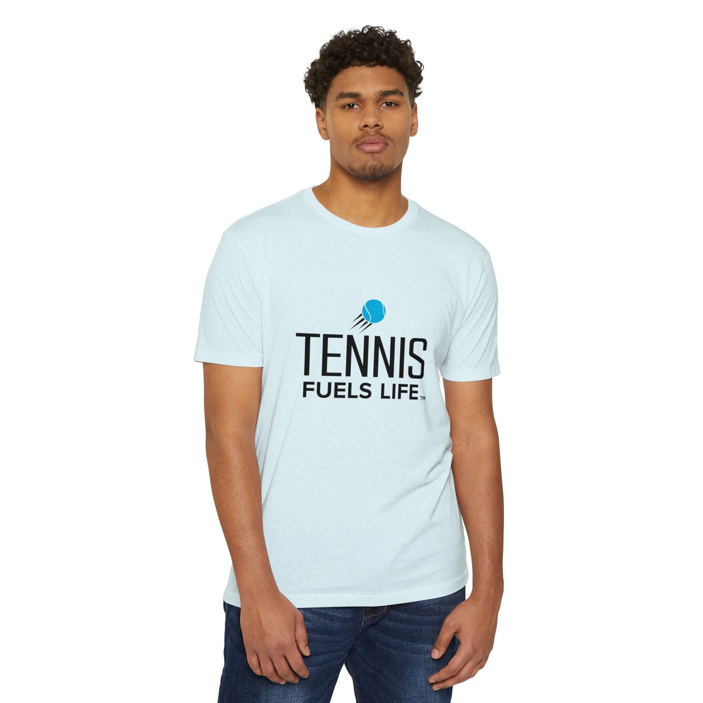 Sleek Tennis Unisex CVC Jersey T-shirt