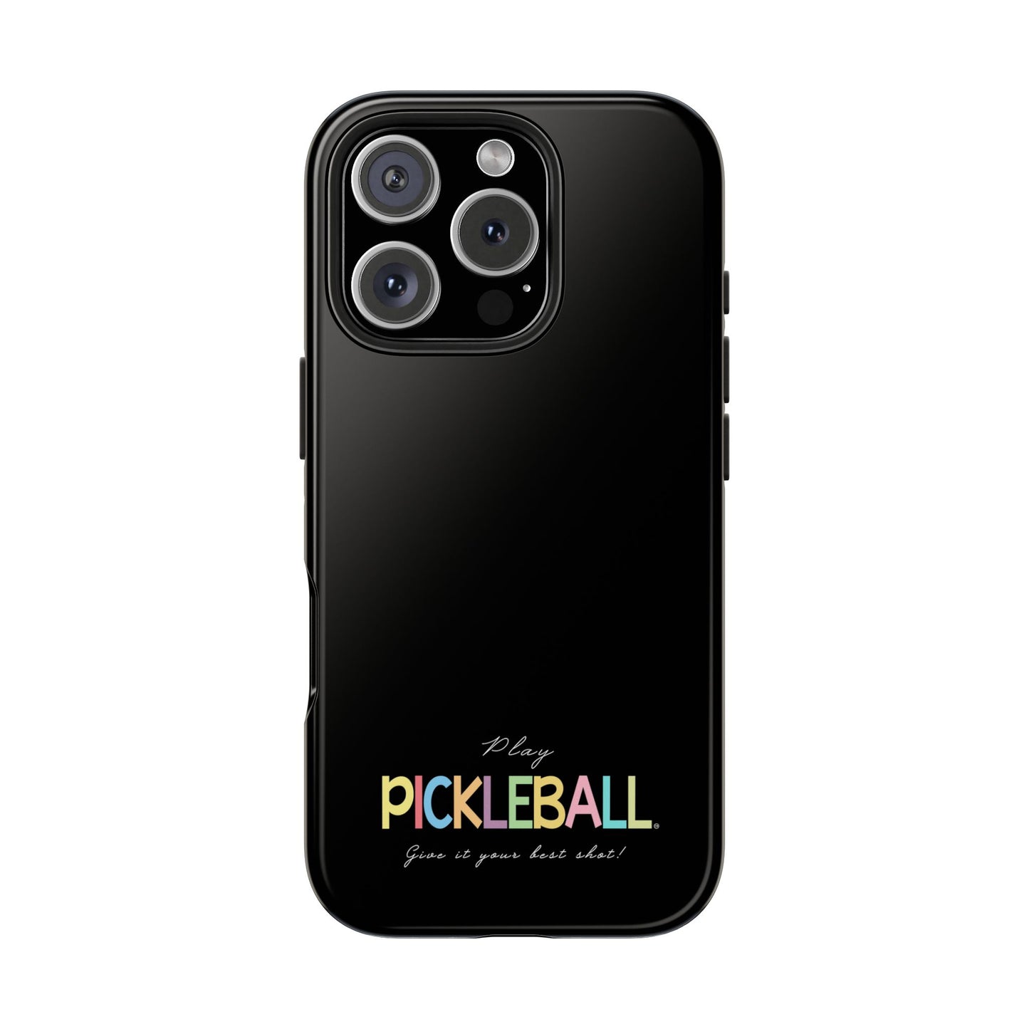 Colorful Pickleball Tough Phone Cases