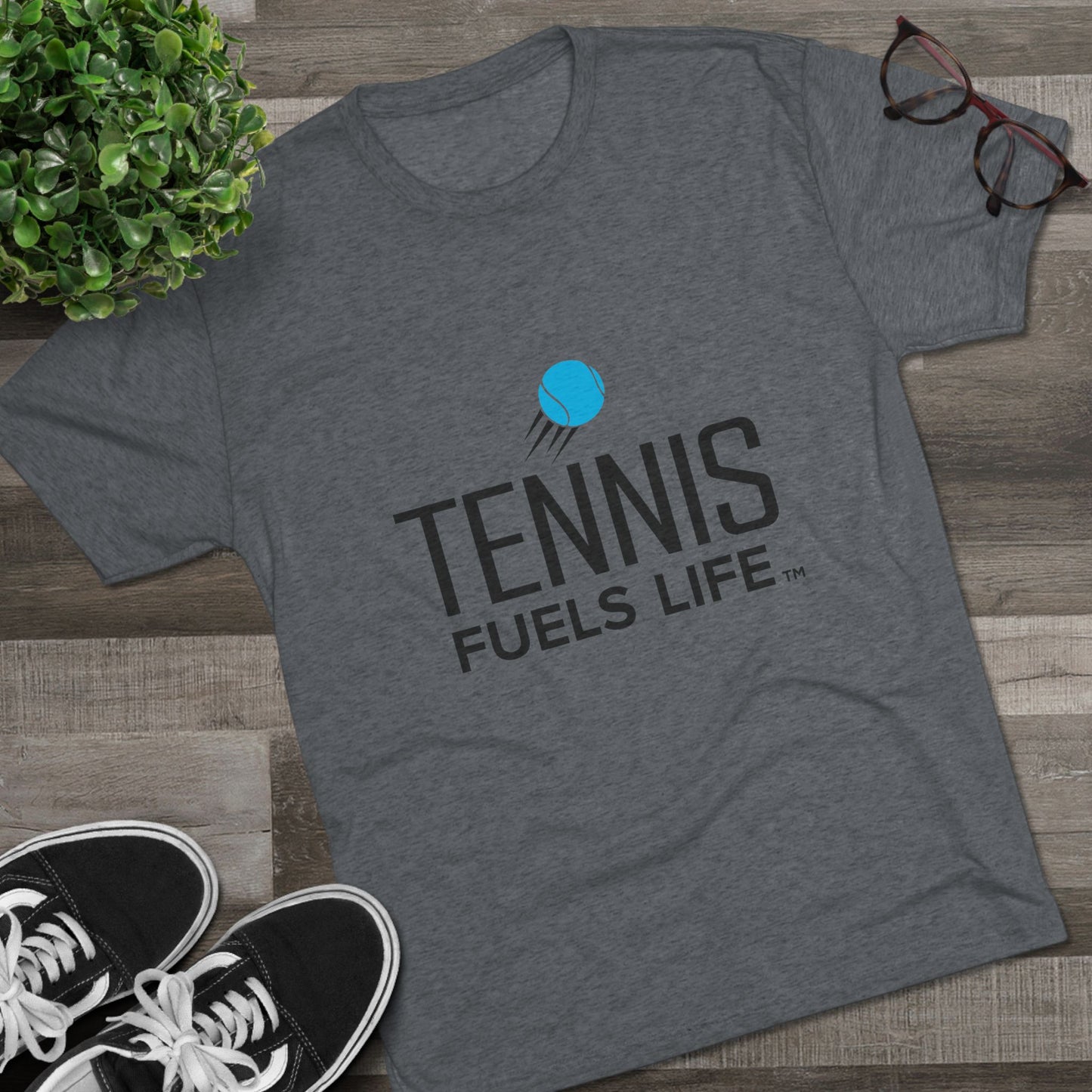 Sleek Tennis Unisex Tri-Blend Crew Tee