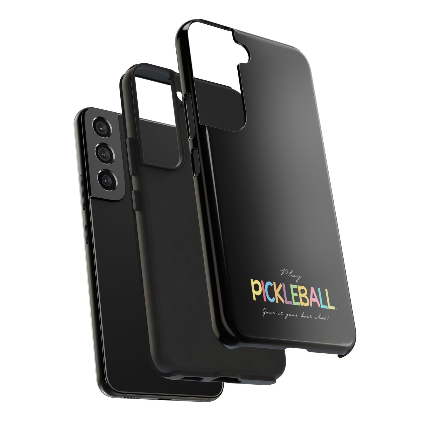 Colorful Pickleball Tough Phone Cases