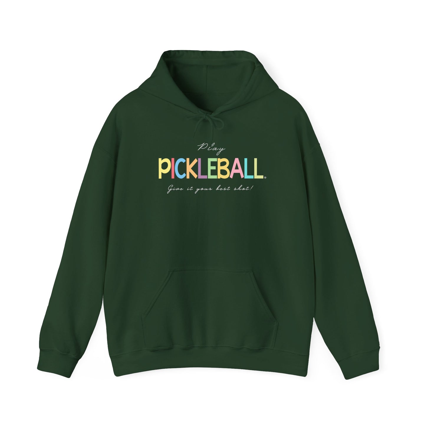 Colorful Pickleball Unisex Heavy Blend™ Hooded Sweatshirt