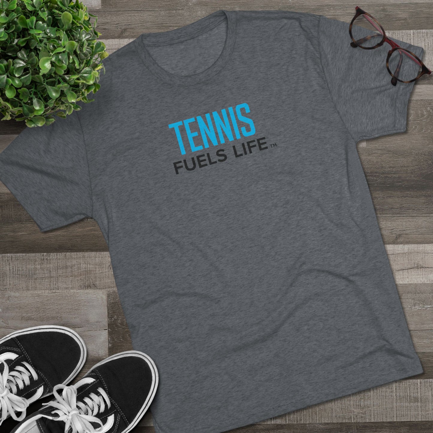 Tennis Fuels Life Unisex Tri-Blend Crew Tee