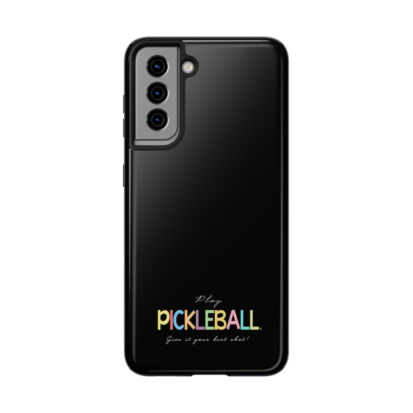 Colorful Pickleball Tough Phone Cases