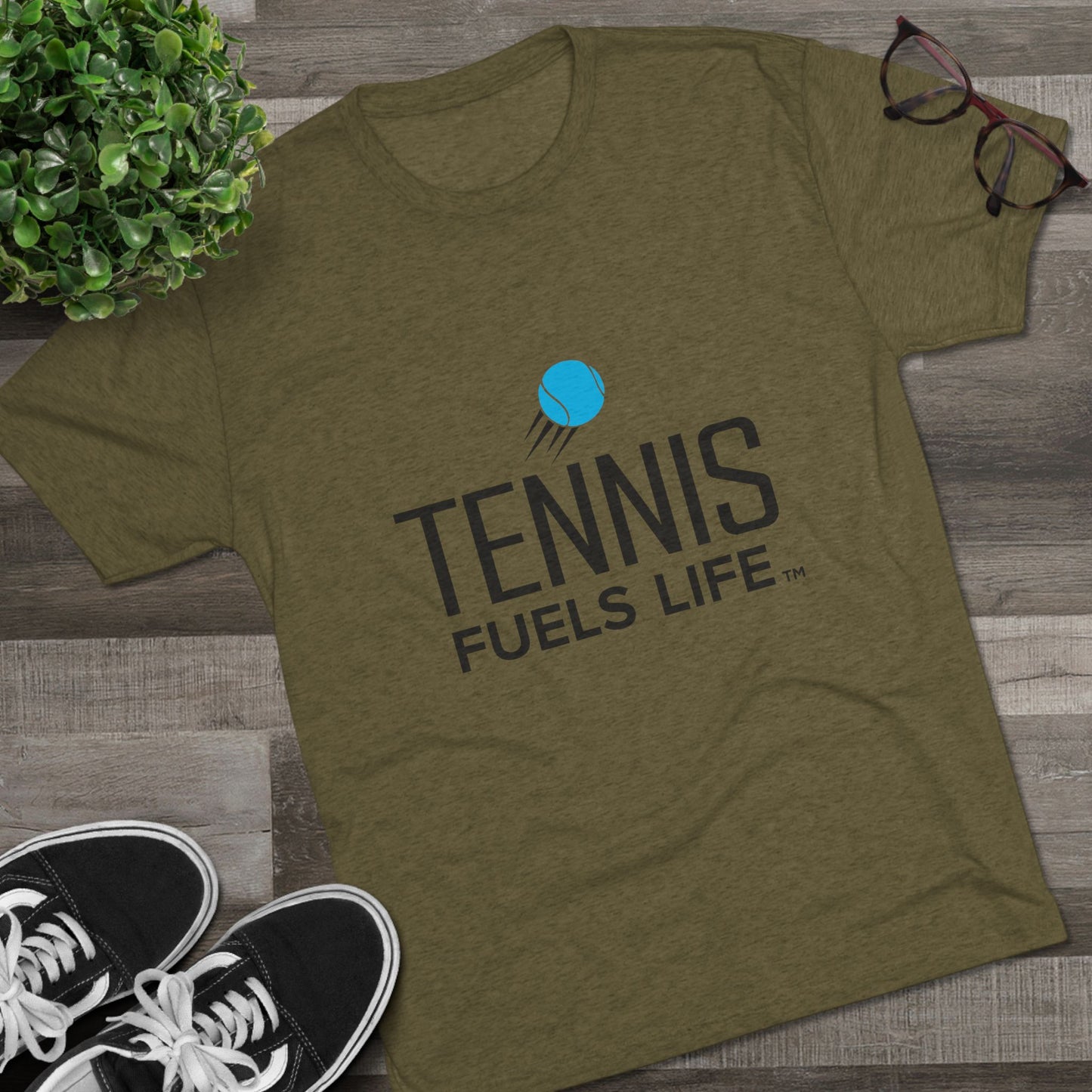 Sleek Tennis Unisex Tri-Blend Crew Tee