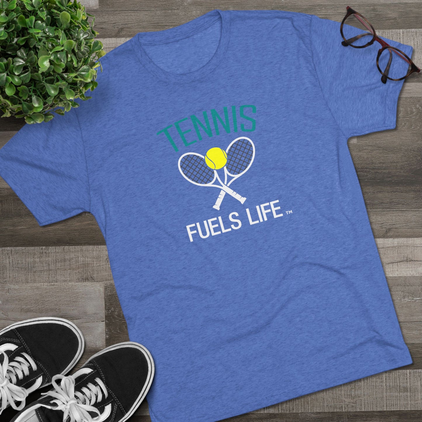 On the Court Unisex Tri-Blend Crew Tee