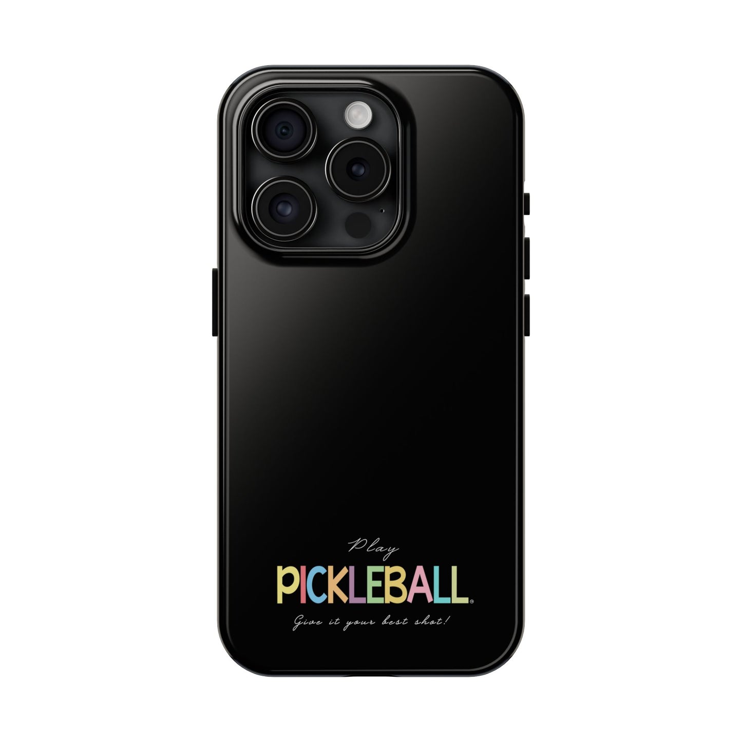 Colorful Pickleball Tough Phone Cases