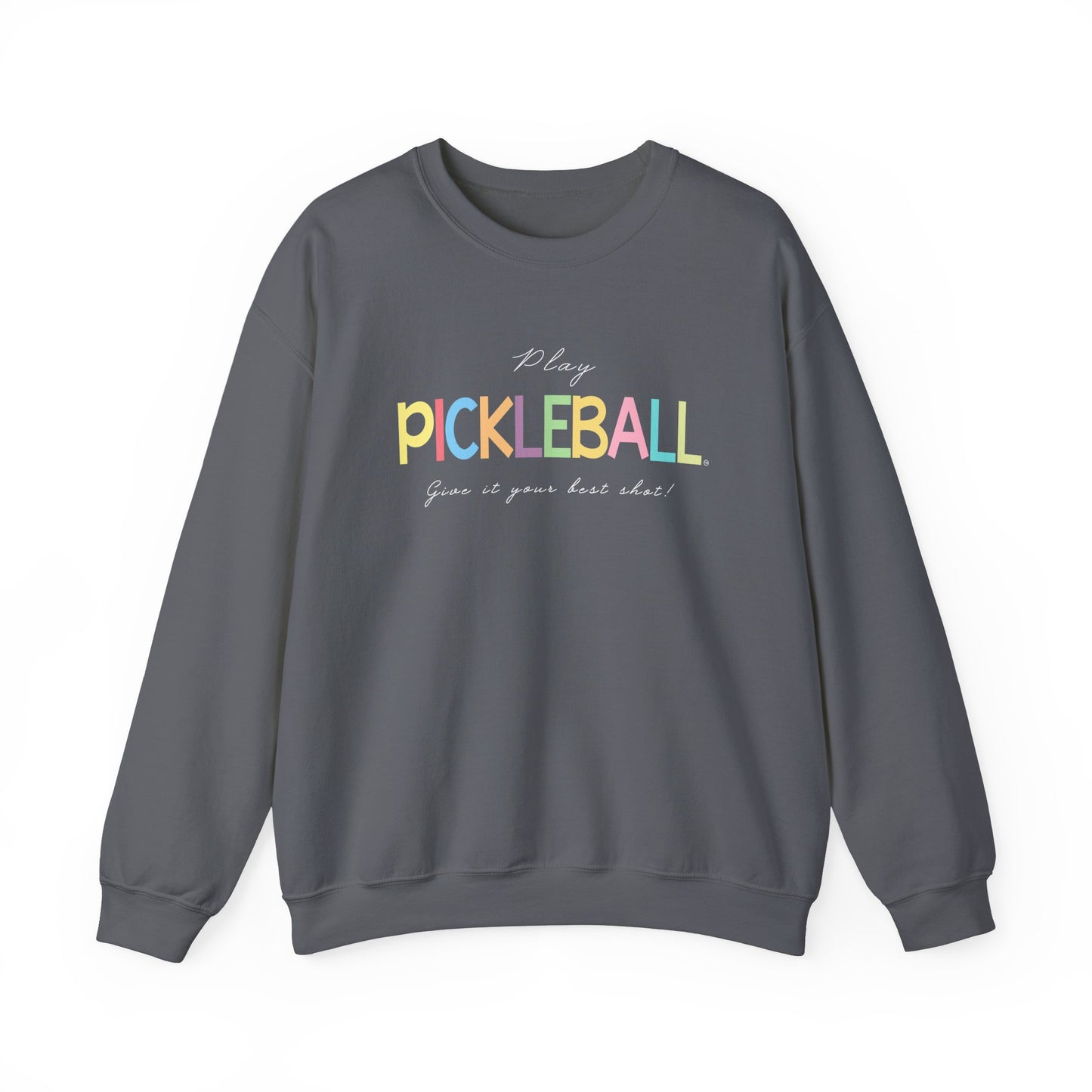 Colorful Pickleball Unisex Heavy Blend™ Crewneck Sweatshirt