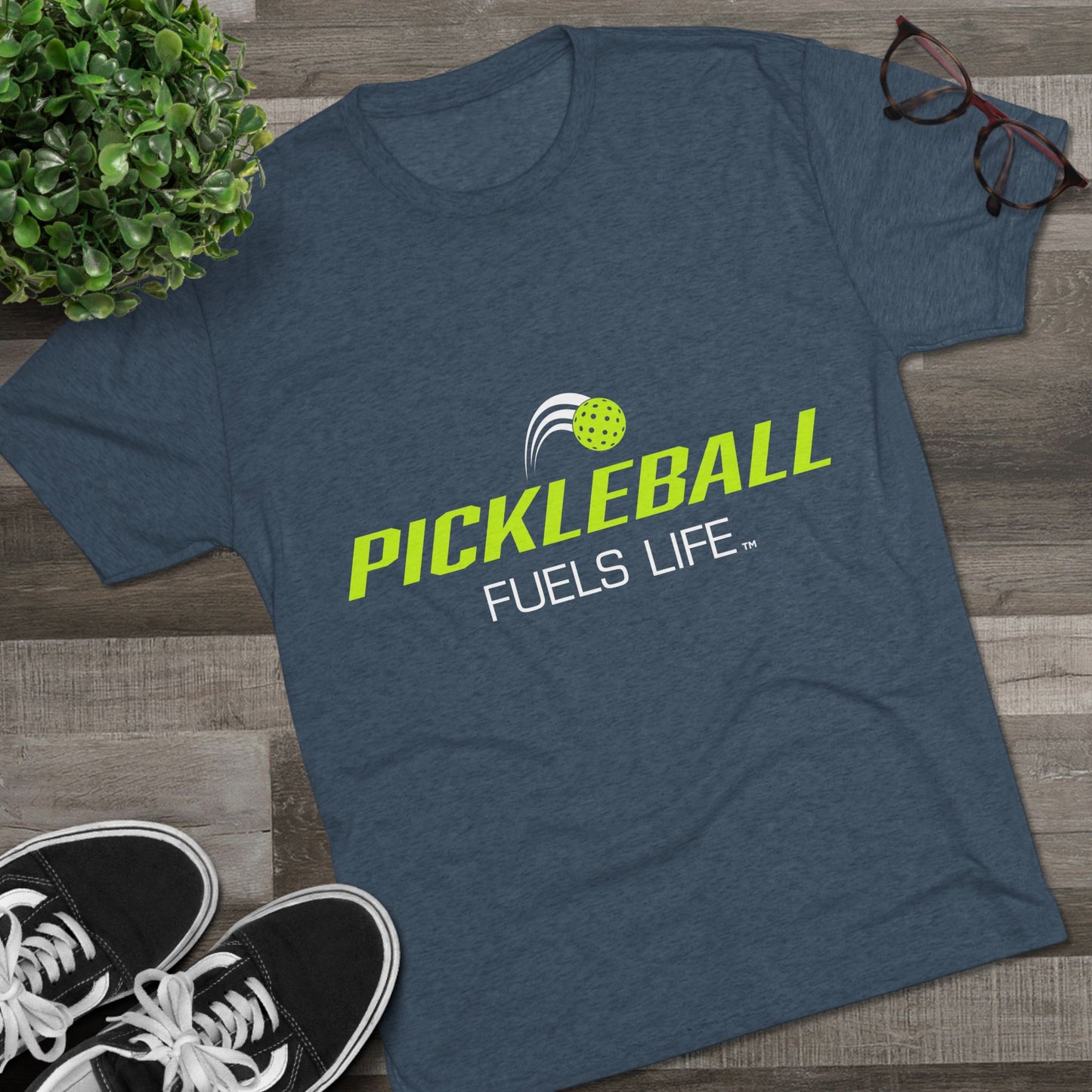 Pickleball Fuels Life Unisex Tri-Blend Crew Tee