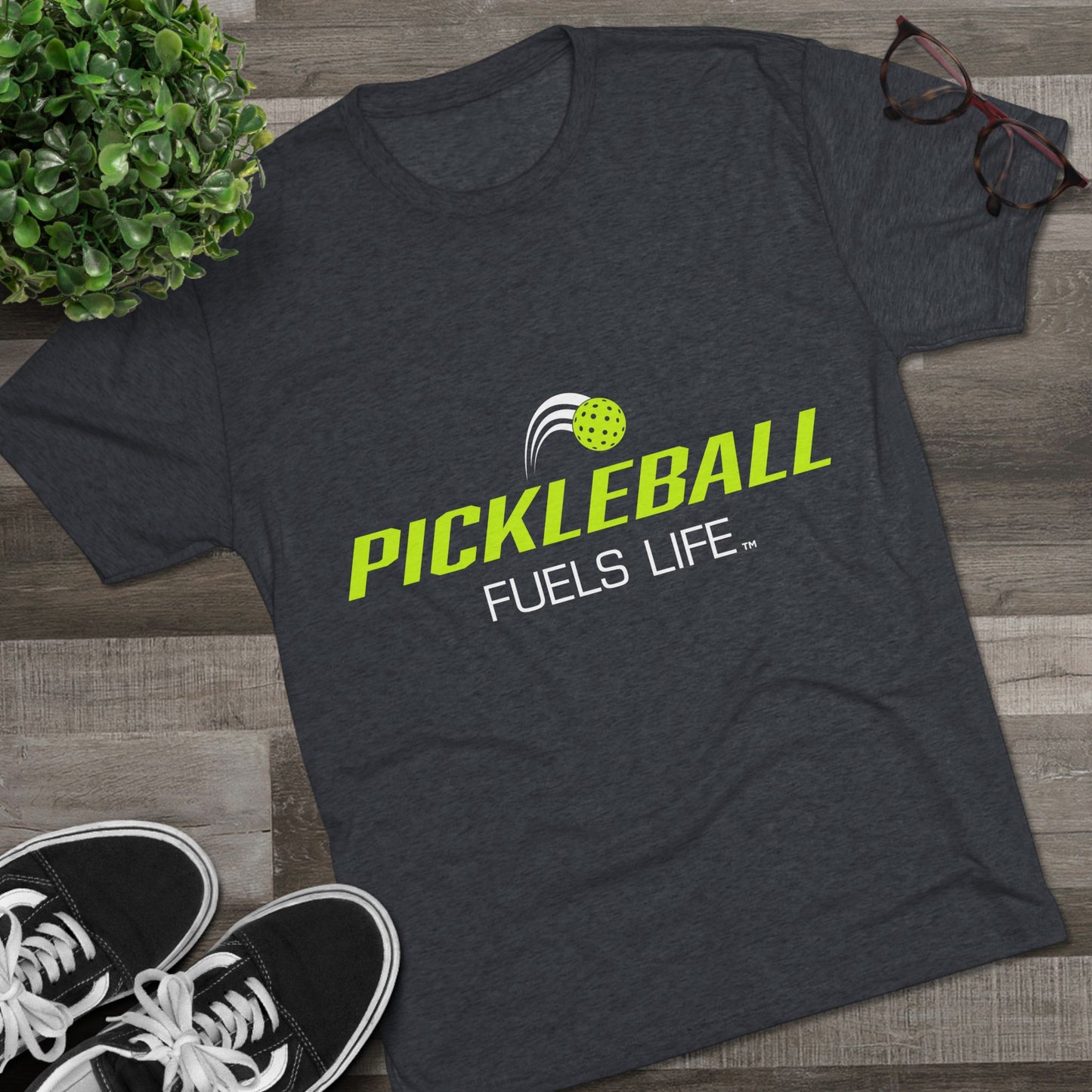 Pickleball Fuels Life Unisex Tri-Blend Crew Tee