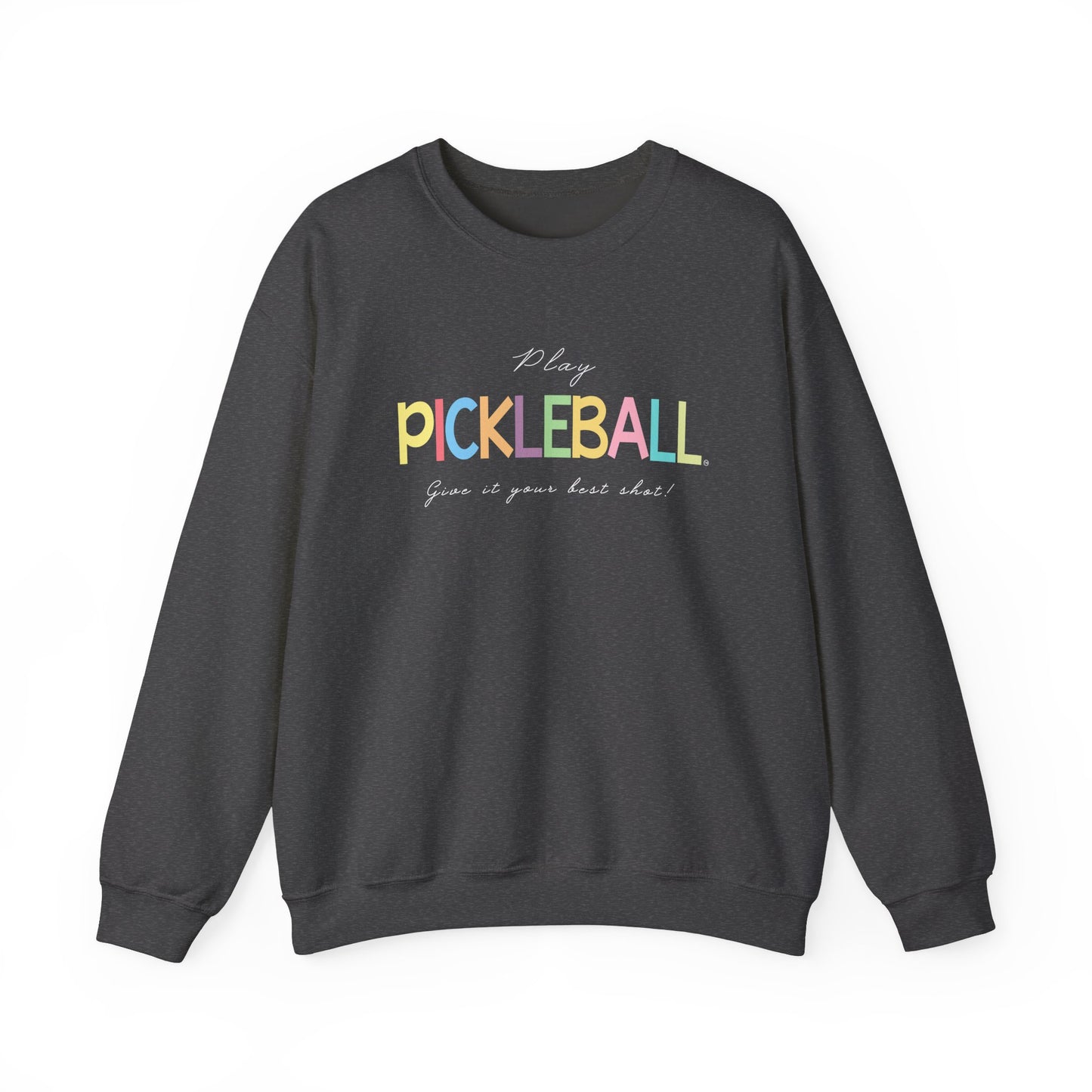 Colorful Pickleball Unisex Heavy Blend™ Crewneck Sweatshirt